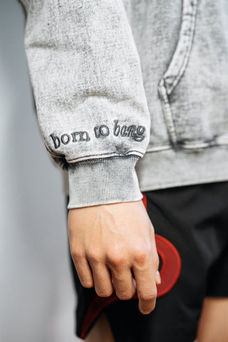 Born to Bang Acid Wash Hoodie
