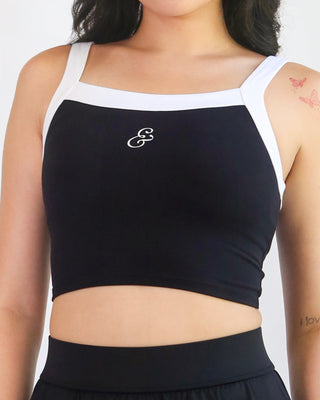 Black Two Tone Strive Tank